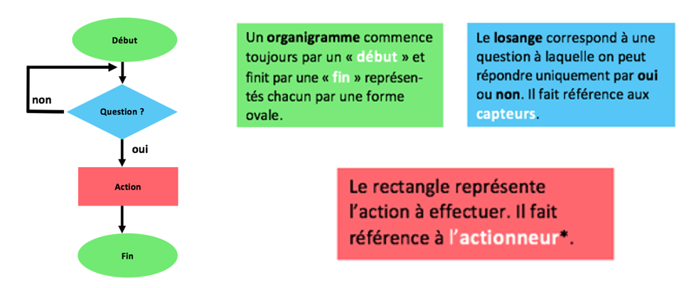 Symboles organigrammes